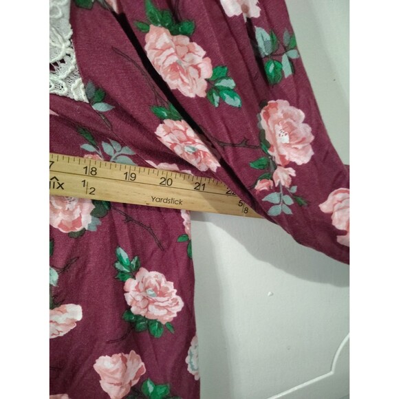 Matilda Jane Heart to Heart Sweet Rosebud Womens Floral Blouse Size L Large - Picture 5 of 6